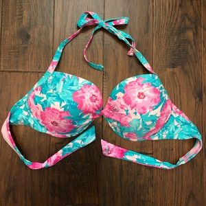 Floral target brand bikini top